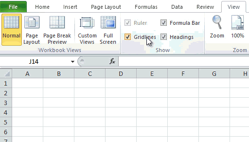 Hiding Options in Excel5