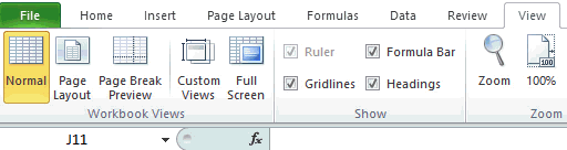 Hiding Options in Excel7