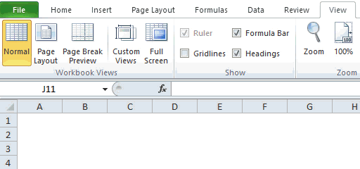 Hiding Options in Excel8