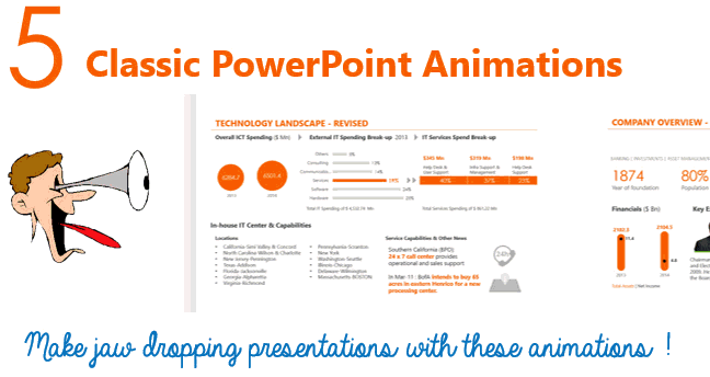 5 Classic Animations for stunning presentations