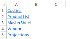 Create an Index of Sheets 2
