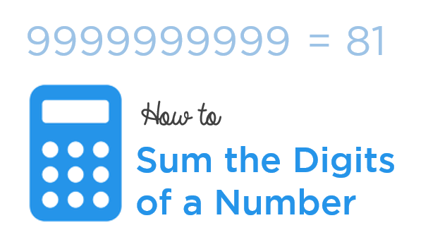 How to Sum Digits of a Number
