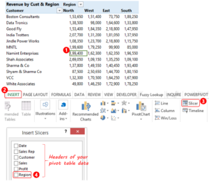 how to use slicers in excel 2007
