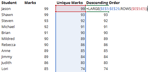 How to Rank Data in Excel 9