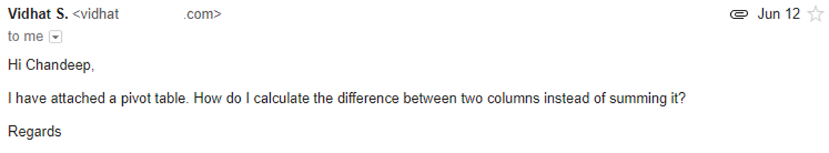 Difference Between 2 columns in Pivot 1