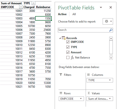 Difference Between 2 values in Pivot 5
