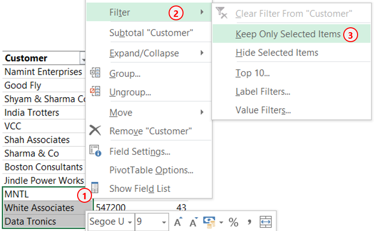 3 ways to filter pivot tables - 2