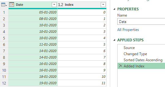 Refer to Previous and Next Row in Power Query