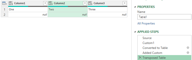 Replace Error Values in Multiple Columns Power Query - Transposed Table