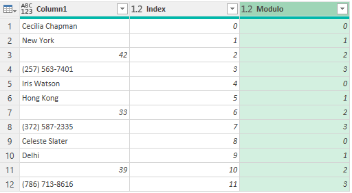 Unstack Rows in Separate Columns - Step 3.1