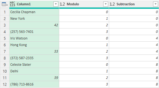 Unstack Rows in Separate Columns - Step 5.1