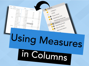 Using Measures in Columns of a Matrix Visual