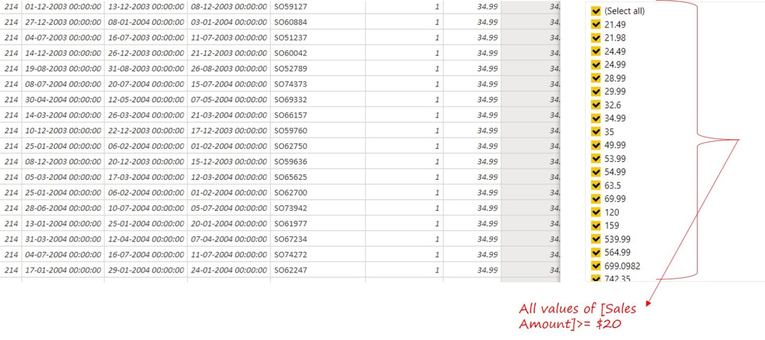 Understanding the DAX Filter Function Checking Condition Goodly