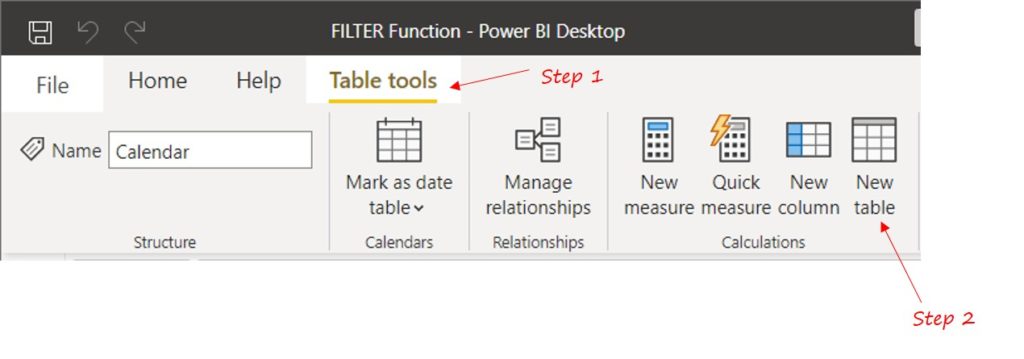 Understanding the DAX Filter Function- Creating a New Table