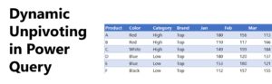 Dynamic Unpivoting in Power Query