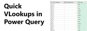 Quick VLookups in Power Query