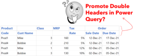 Promoting Double Headers in Power Query