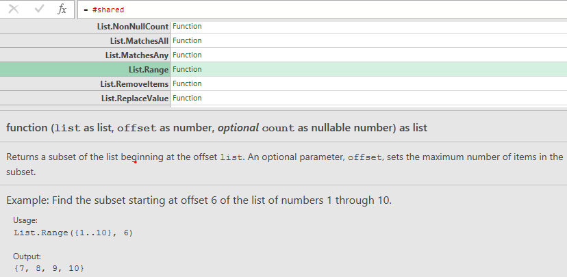 Power Bi Power Query List Functions