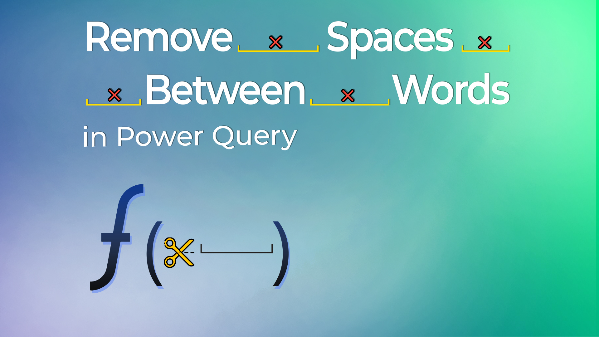 Remove Spaces Between Words In Power Query Goodly